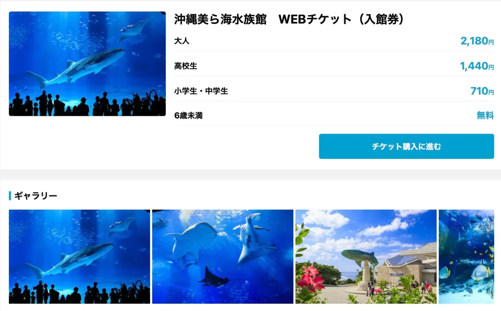 美ら海水族館アソビュー