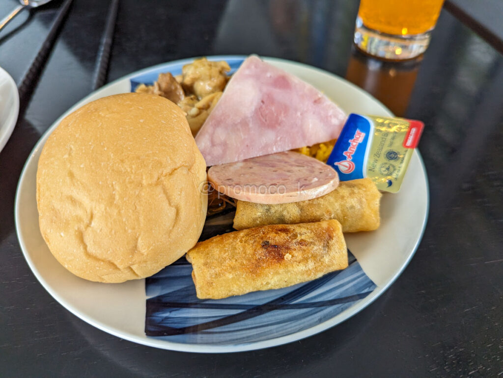 ソンホンラウンジの軽食